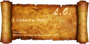 Lindwurm Odó névjegykártya